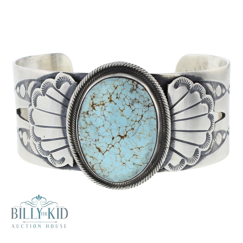 Boyde Ashley Number Eight Turquoise Wide Cuff Bracelet (1 of 4)