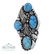 Bob Becenti Candelaria Turquoise Leaf Ring