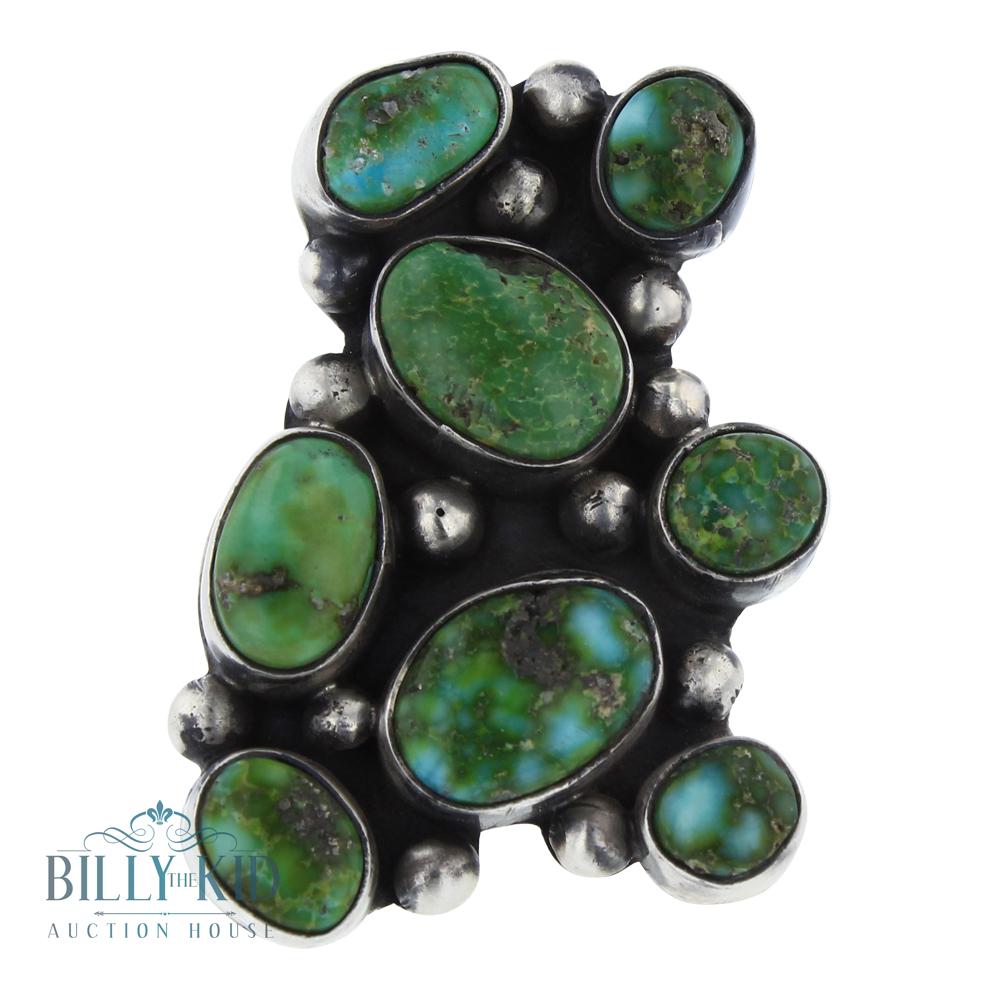 Sonoran Gold Turquoise Cluster Ring (1 of 3)