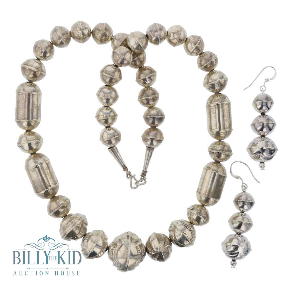 Hand Made Silver Beads & Earrings (1 of 2)