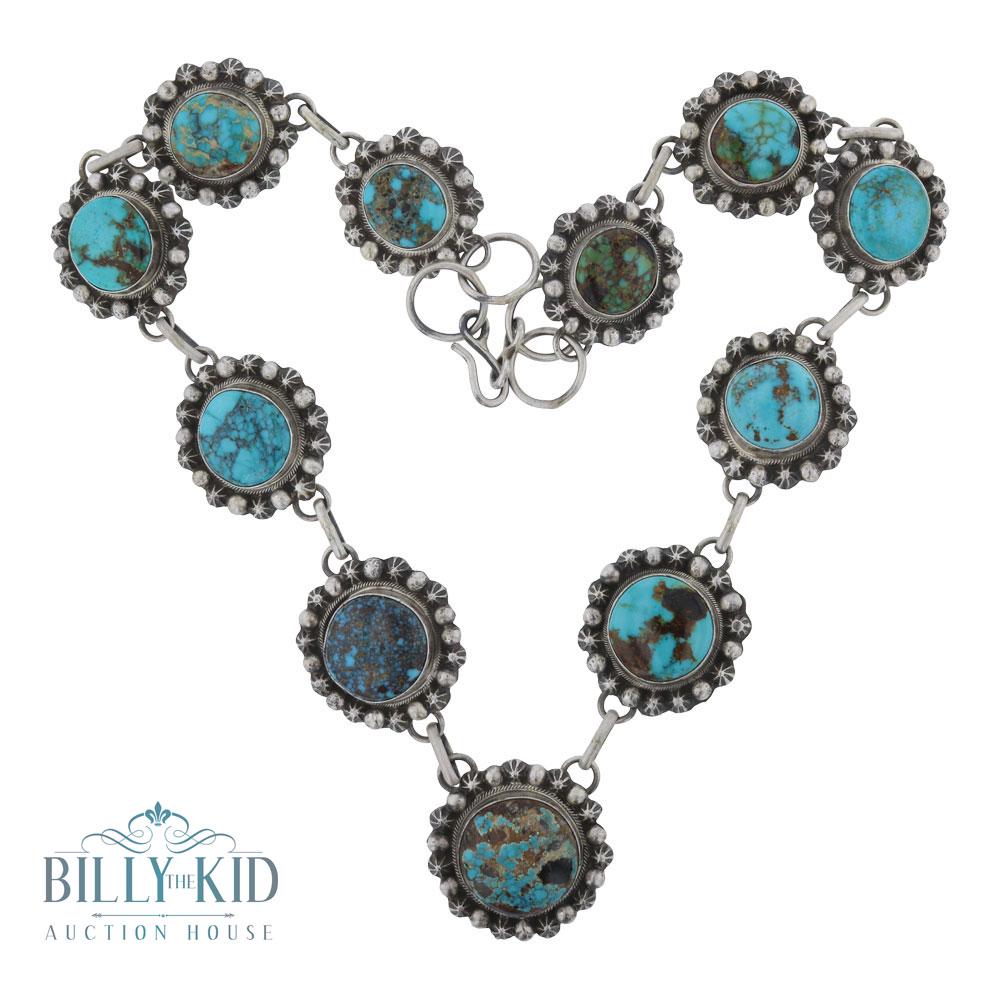 Bob Becenti Carrico Lake Turquoise Star Drop Necklace (1 of 3)