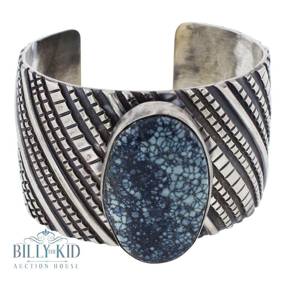 New Lander Wide Geometric Cuff Bracelet (1 of 3)