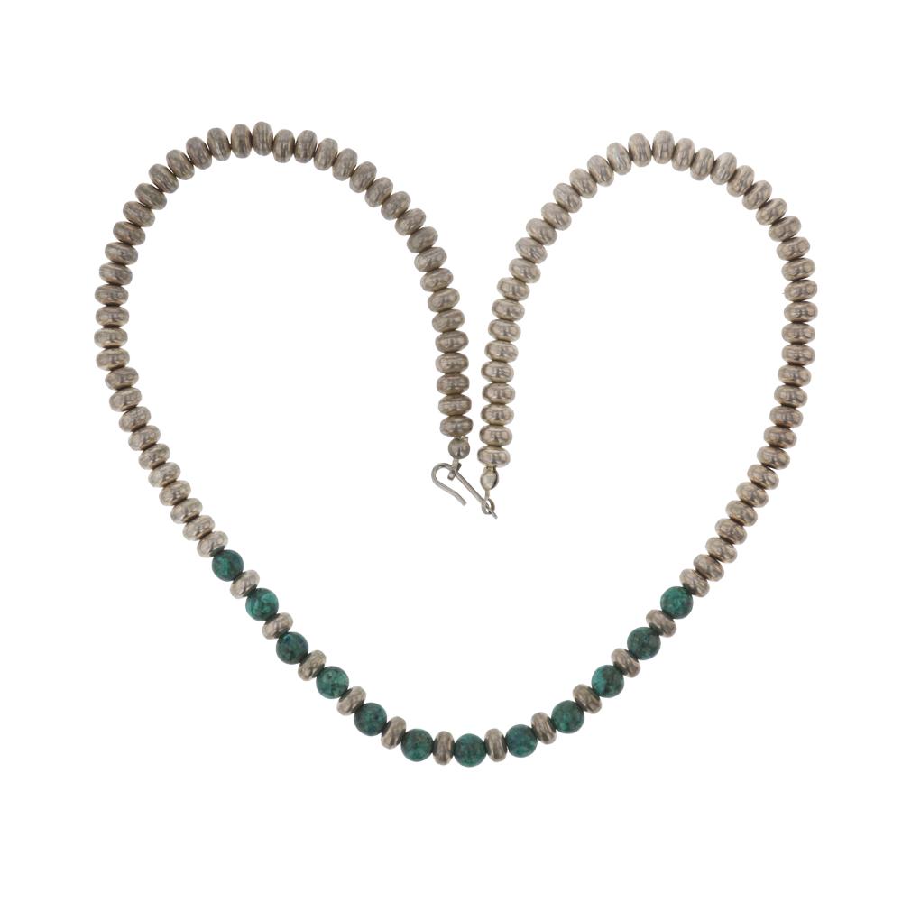 Old Pawn Turquoise Bench Beads Necklace (1 of 3)