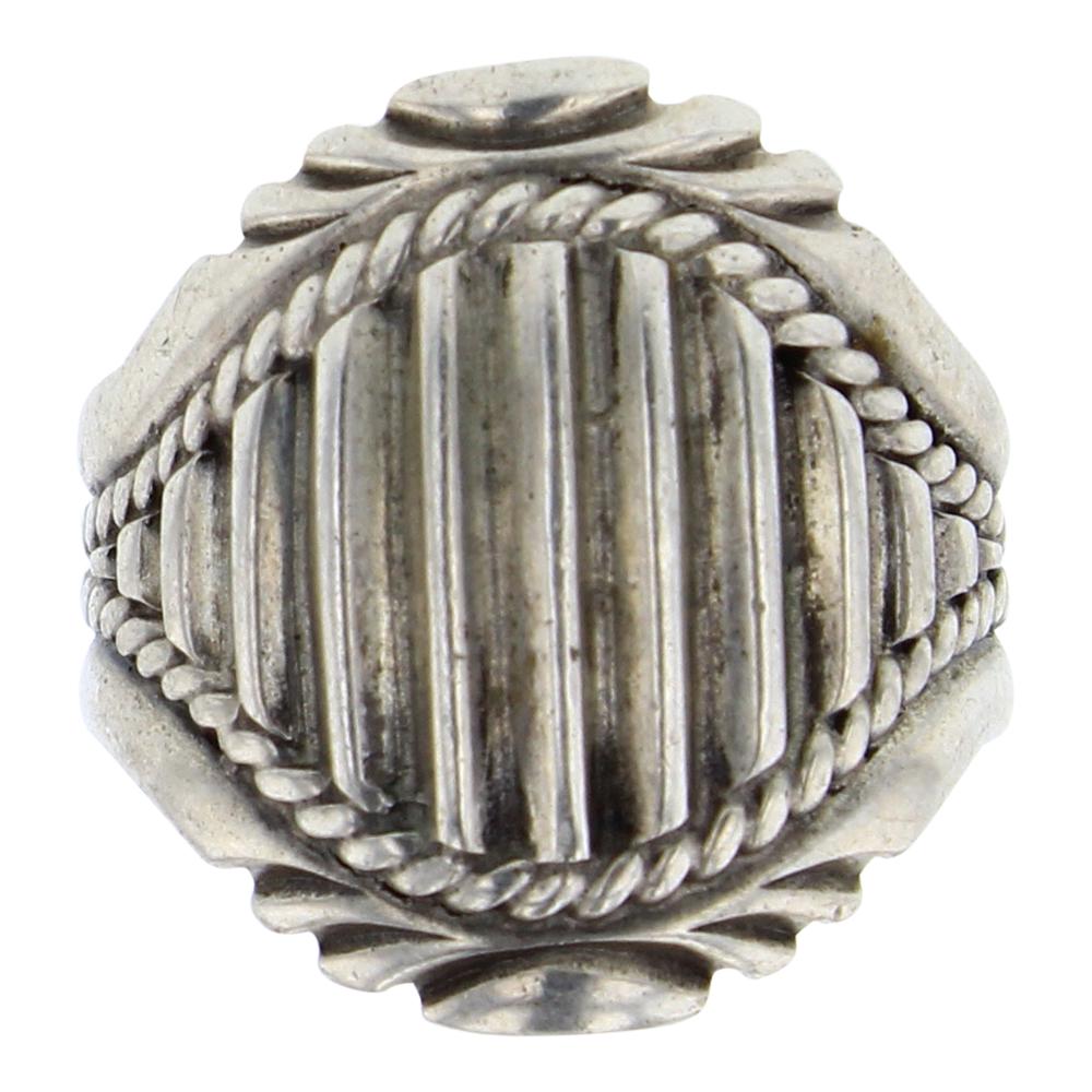 Vintage Silver Geometric Twist Ring (1 of 3)