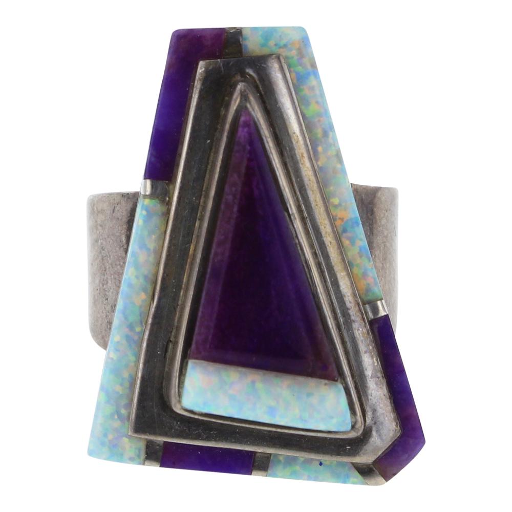 Vintage Inlay Mixed Stones Ring (1 of 3)