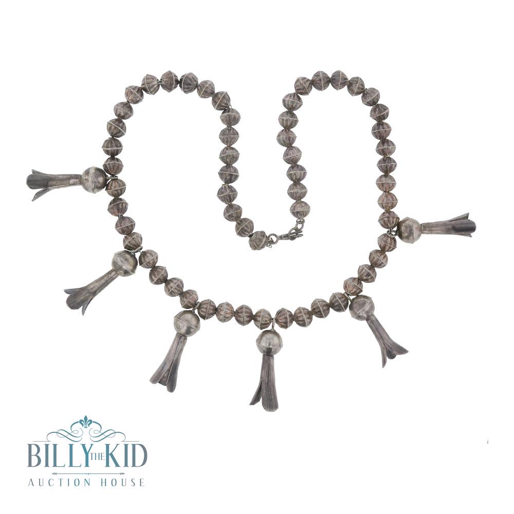 Vintage Fluted Beads Blossom Necklace (1 of 2)