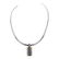 Vintage 18K Gold Accent Over Silver Pendant & Choker