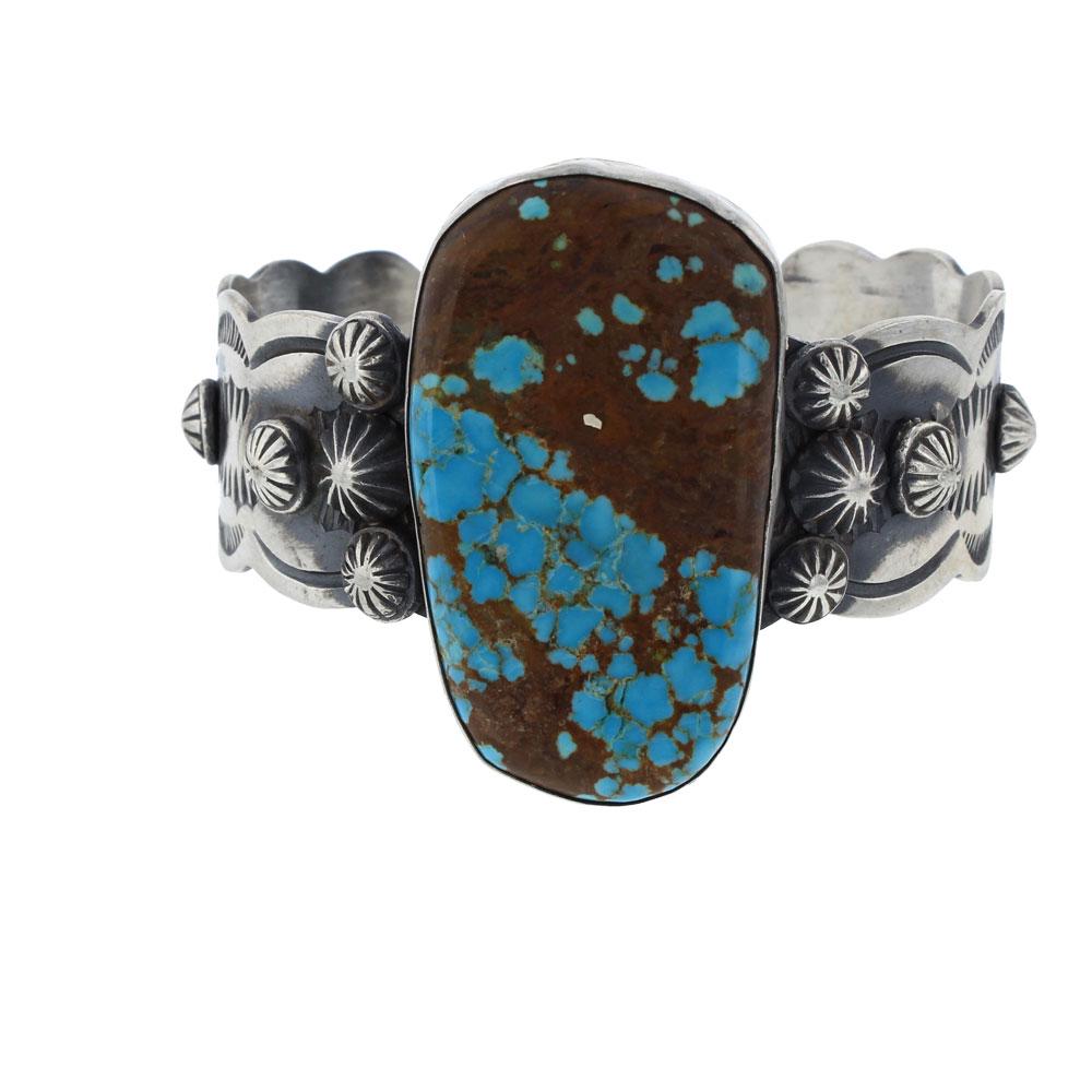 Chimney Butte Number Eight Turquoise Cuff Bracelet (1 of 3)