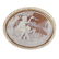 Vintage 14K Gold Seed Pearls & Hand Carved Cameo Pin