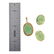 Vintage 14K Gold Jade Pendant & Earrings Set - 2