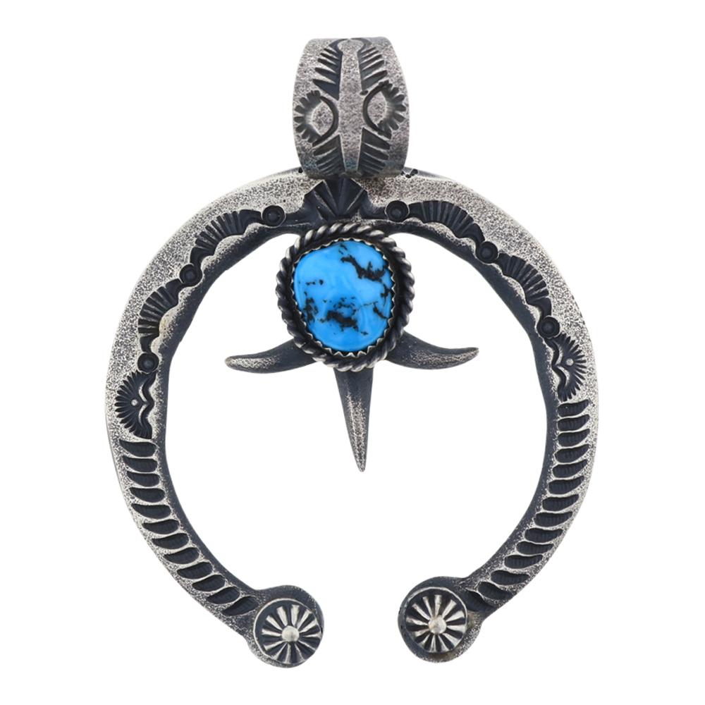 Kingman Turquoise Naja Pendant (1 of 2)