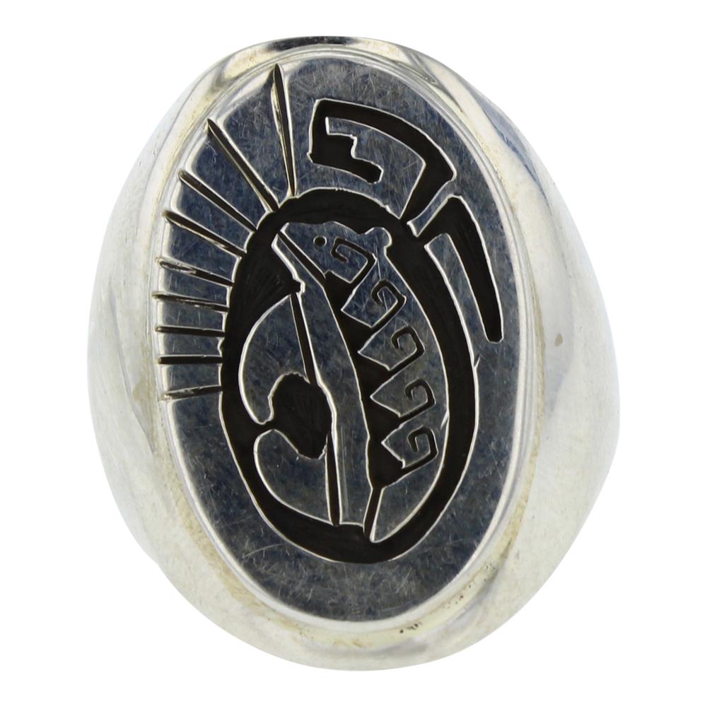 Calvin Peterson Overlay Bear Men's Ring (1 of 3)