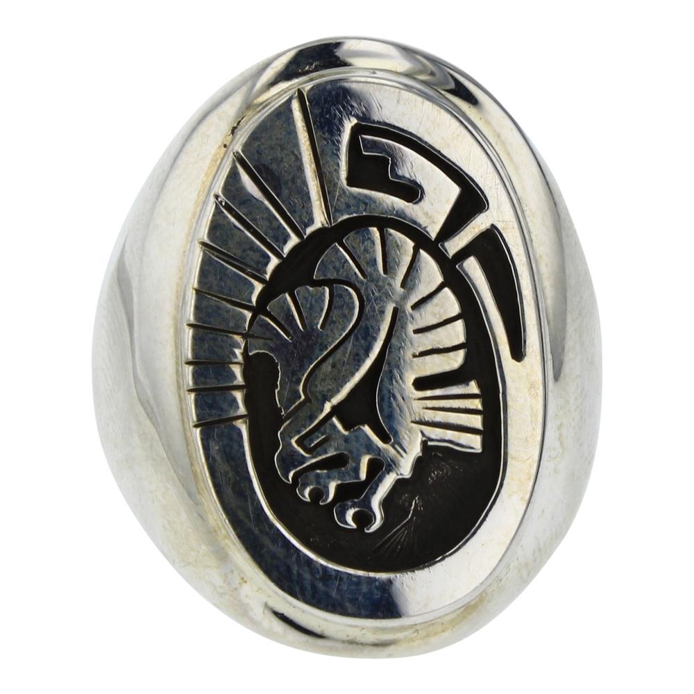 Calvin Peterson Overlay Eagle Men's Ring (1 of 3)