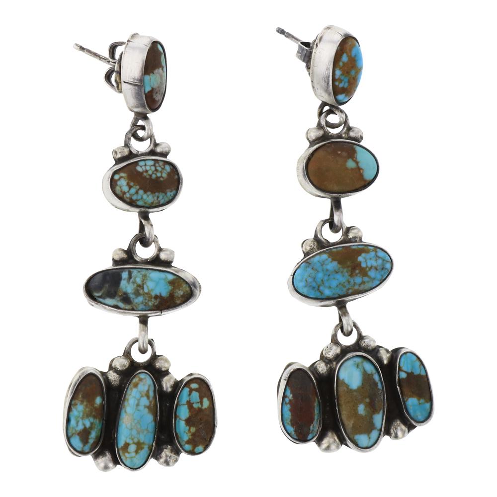 Eleanor Largo Number Eight Turquoise Dangle Earrings (1 of 2)
