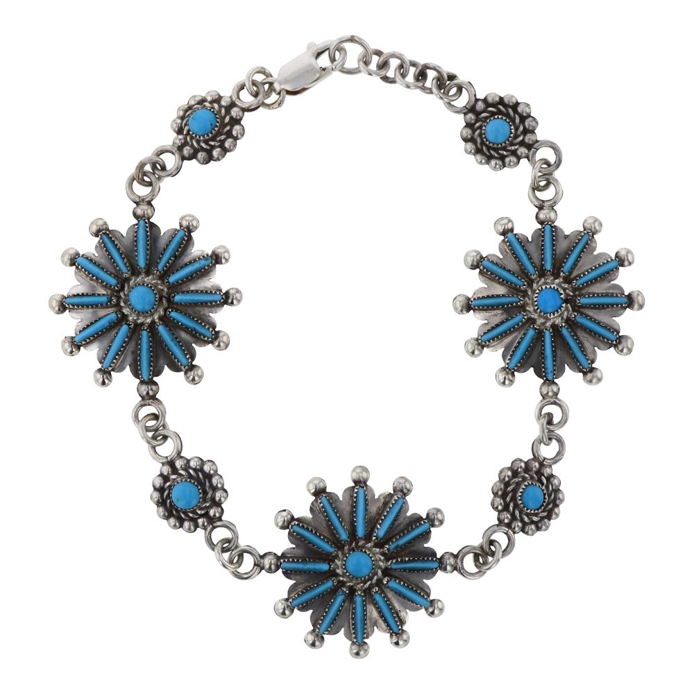 Samantha Waatsa Sleeping Beauty Turquoise Zuni Petit (1 of 2)