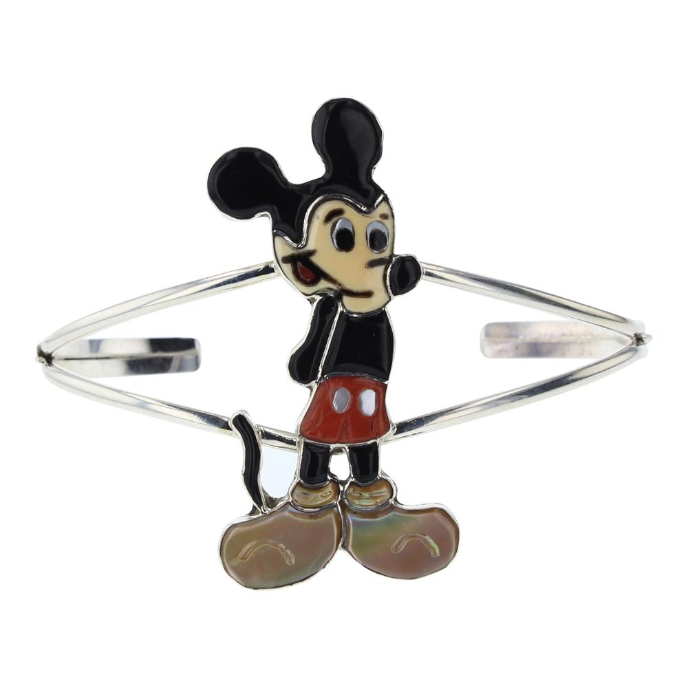 Mickey Mouse Zuni Inlay Bracelet (1 of 3)