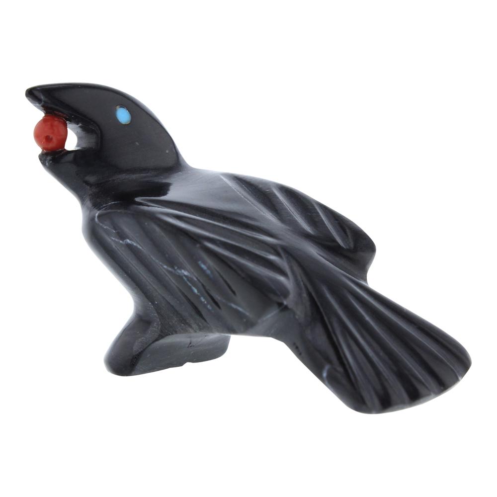 Calvert Bowannie Zuni Carved Jet Black Eagle Fetish (1 of 4)