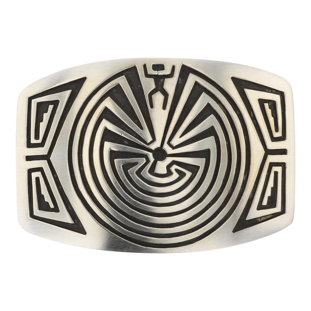 SG Overlay Man In the Maze Belt Buckle (1 of 2)