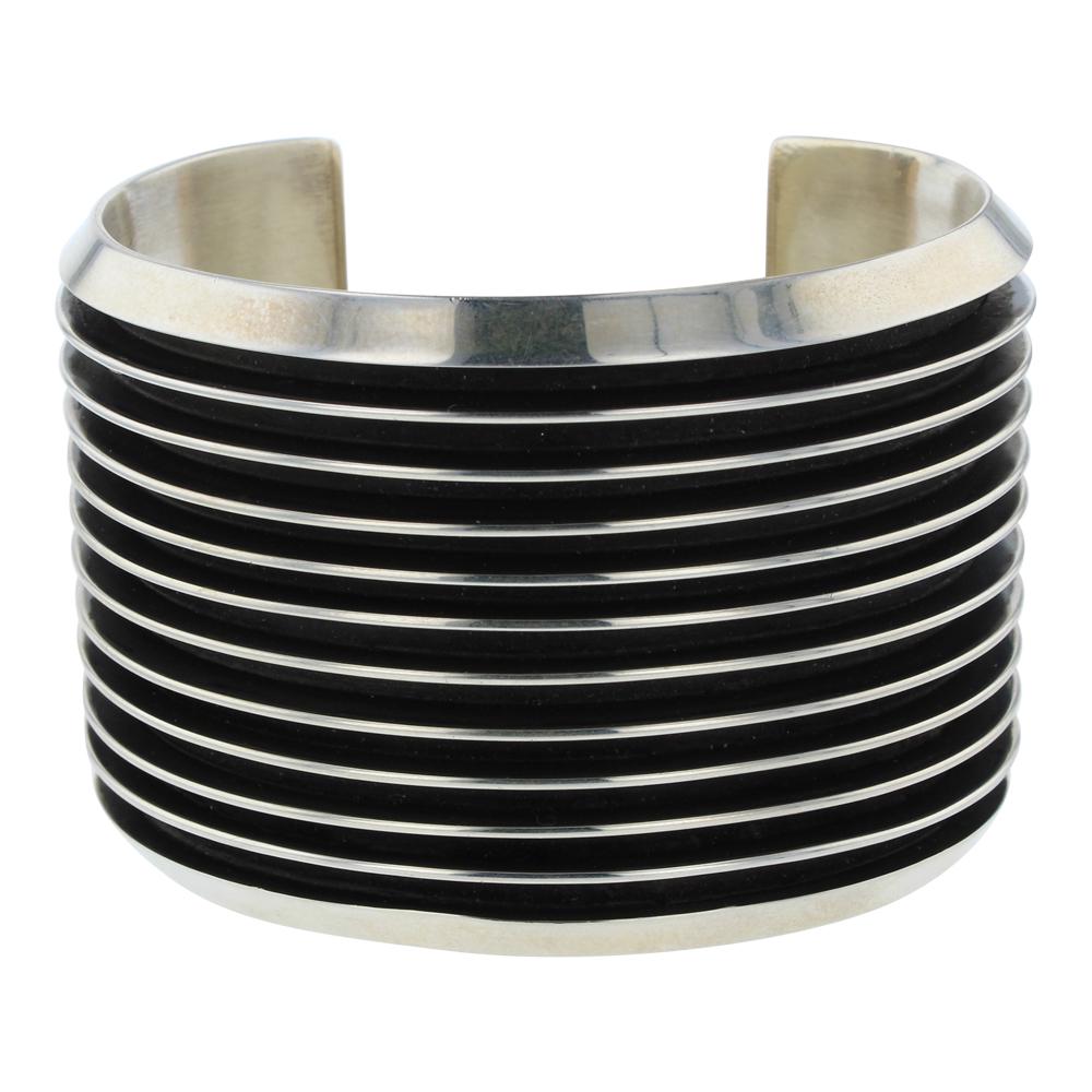 Tom Hawk large Wide Plain silver Cuff Bracelet (1 of 3)