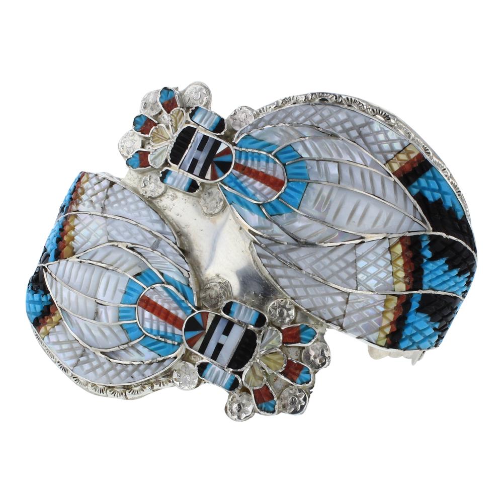 Eldred Martinez Zuni Unique Double Dancer Turquoise (1 of 5)