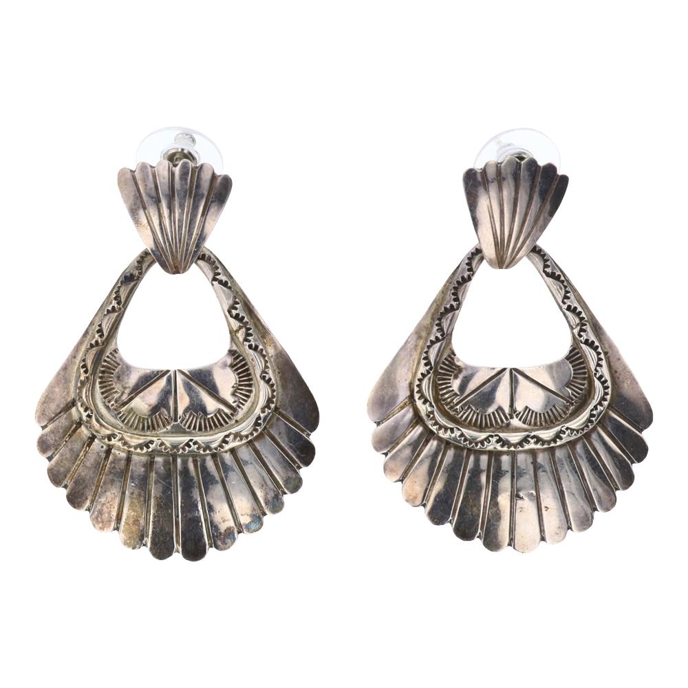 Old Pawn Fan Earrings (1 of 2)