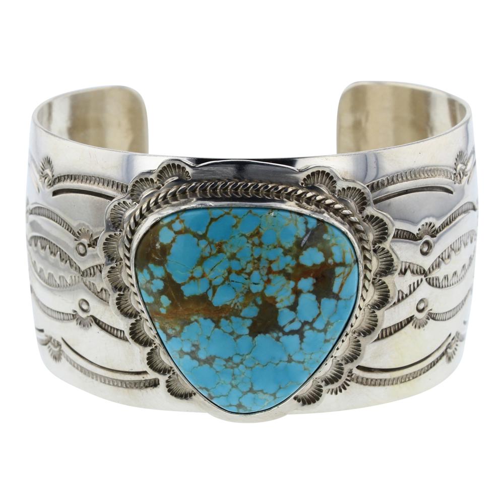 J. Nelson Nevada Turquoise Wide Cuff Bracelet (1 of 4)
