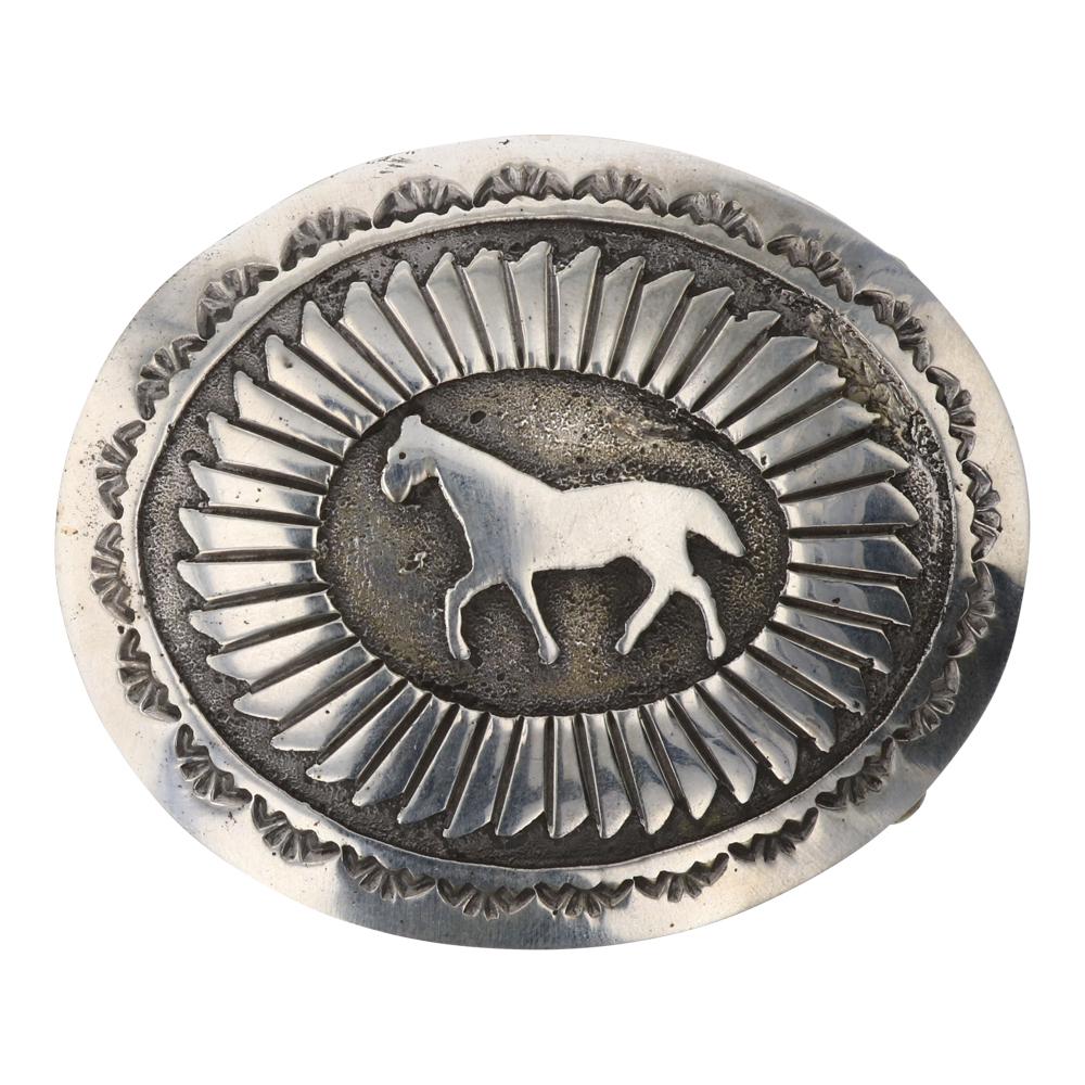 Vintage Overlay Horse Belt Buckle (1 of 2)