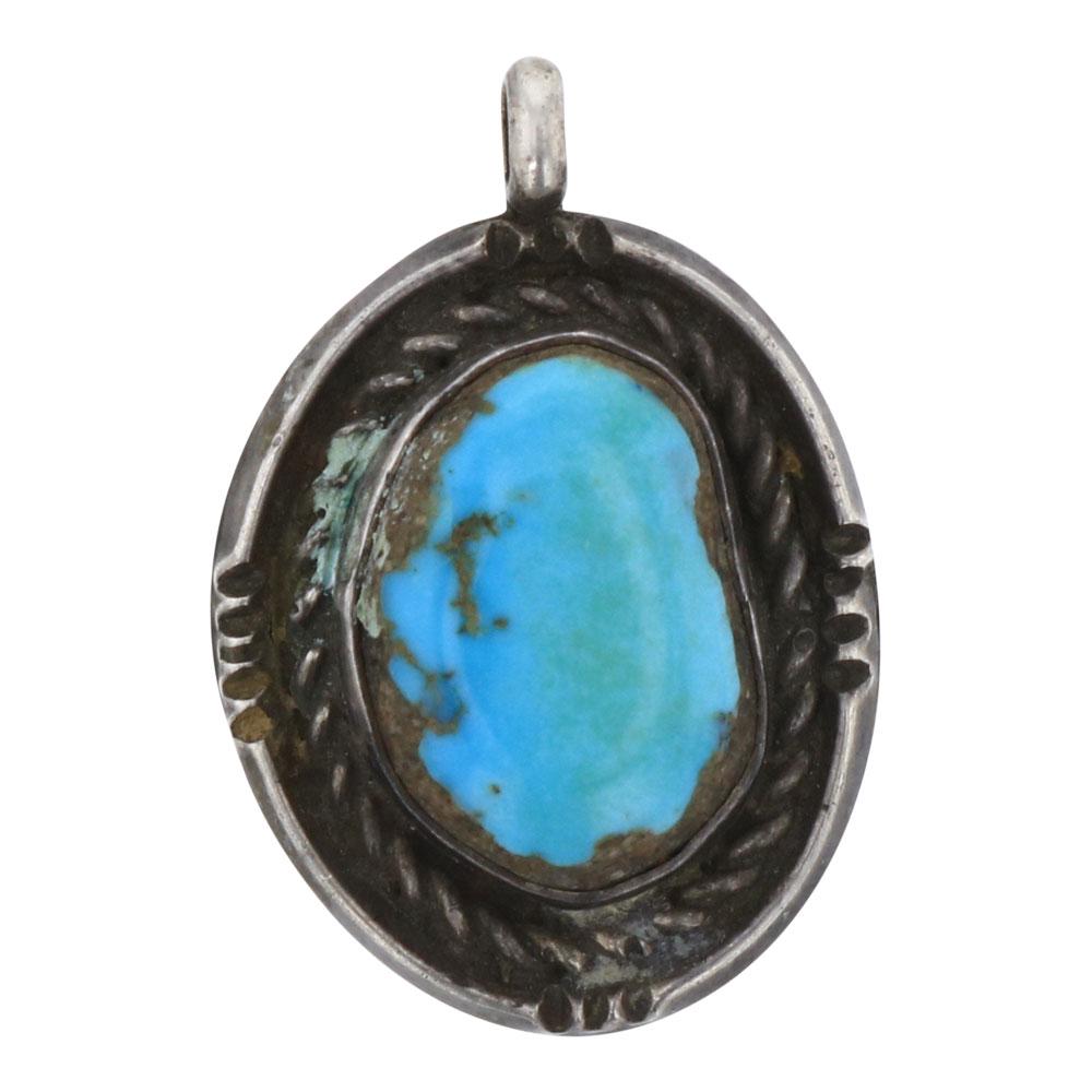 Old Pawn Turquoise Pendant (1 of 2)
