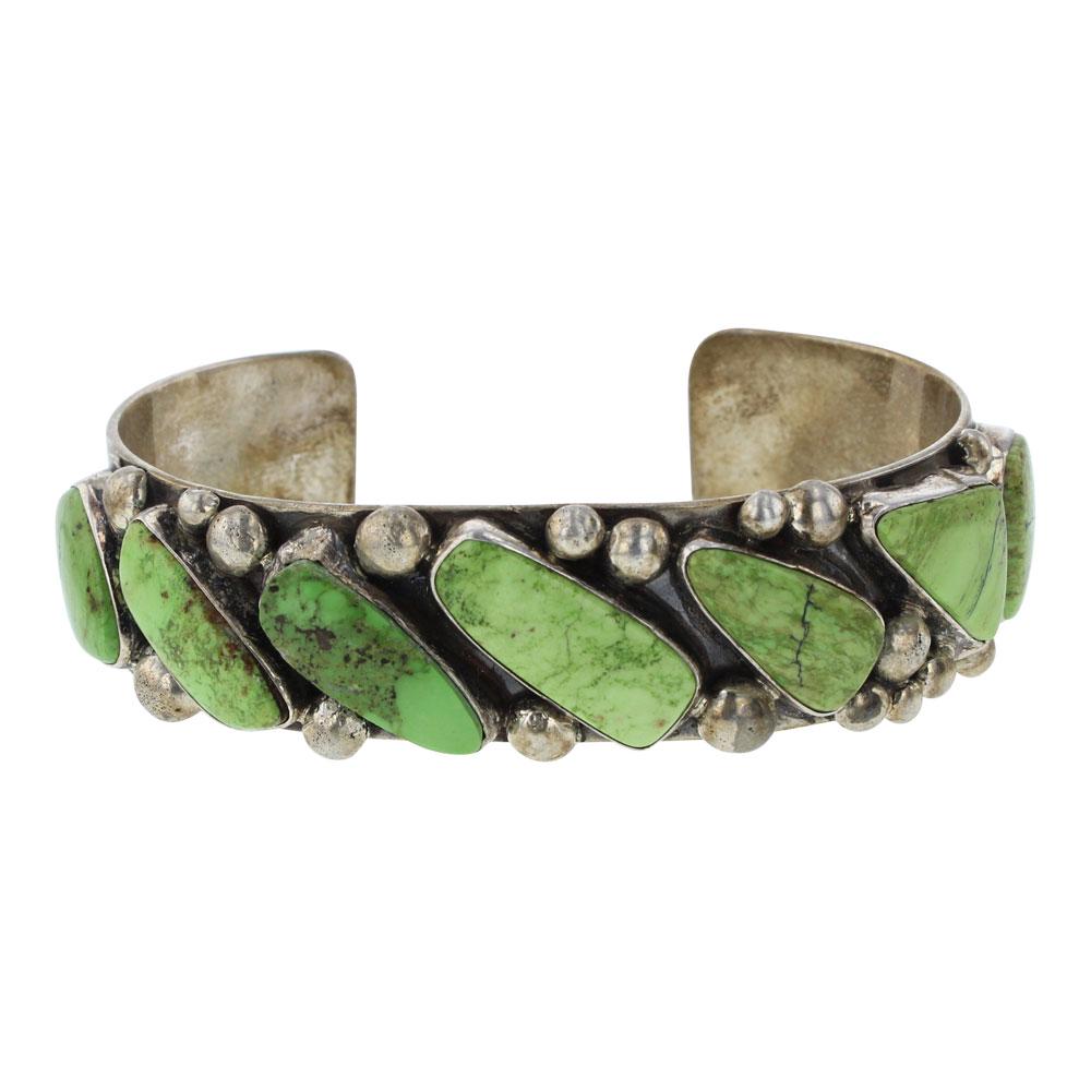 RT Vintage Gaspeite Wide Cuff Bracelet (1 of 4)