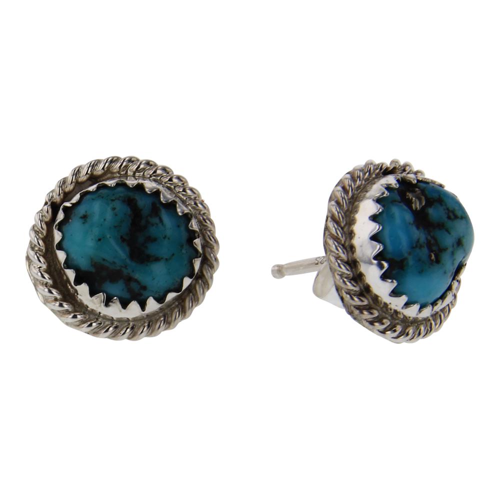 Turquoise Twist Wire Earrings (1 of 2)