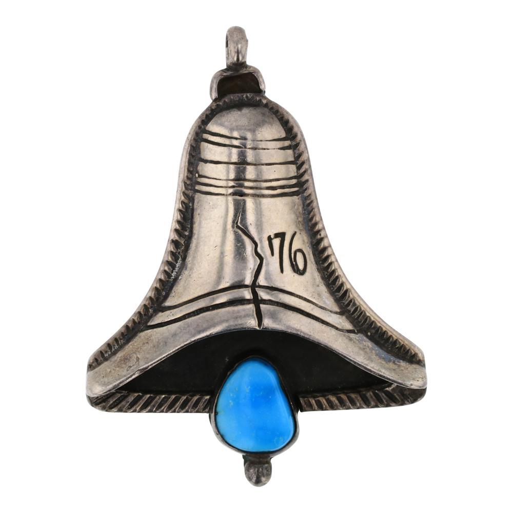 Old Pawn Vintage Turquoise Bell Pendant (1 of 2)