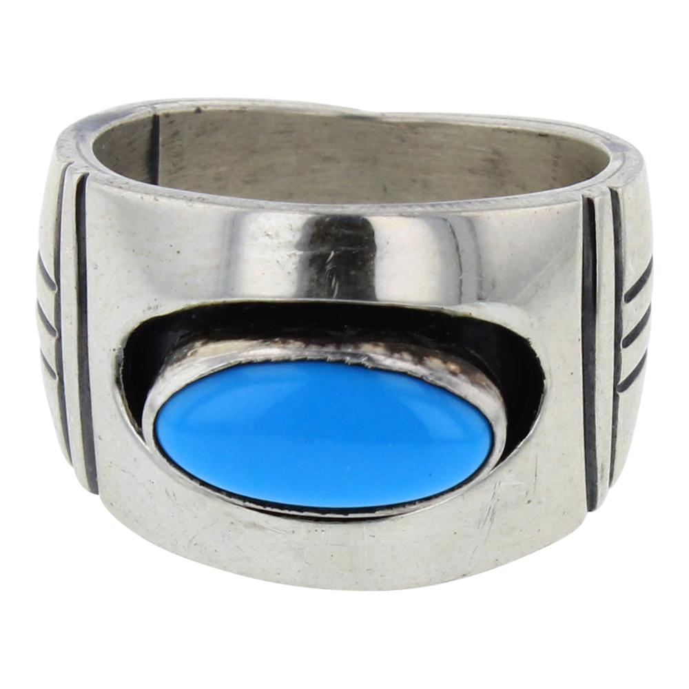 Vintage Marita Benally Sleeping Beauty Turquoise Ring (1 of 4)