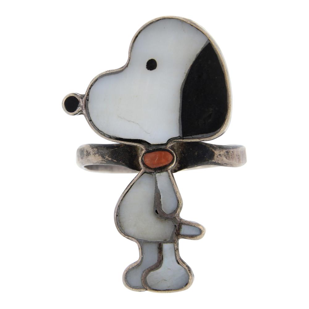 Old Pawn Vintage Cartoon Zuni Mother of Pearl Full Body (1 of 3)