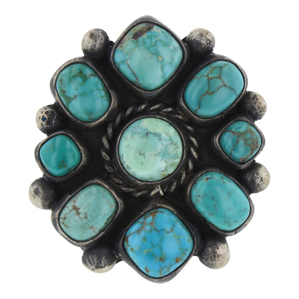 Ella Peters Nevada Turquoise Cluster Ring (1 of 4)