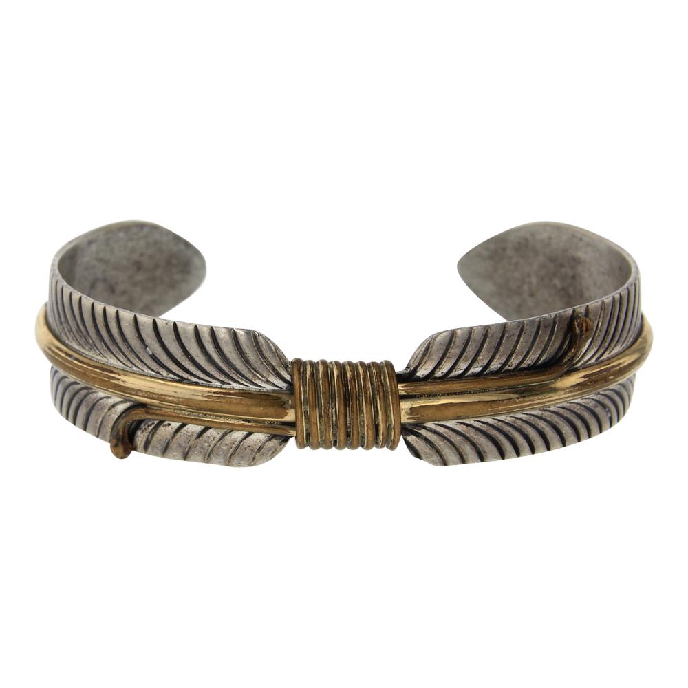 Lee Bennett 12K Gold Filled Over Silver Feather Cuff (1 of 4)