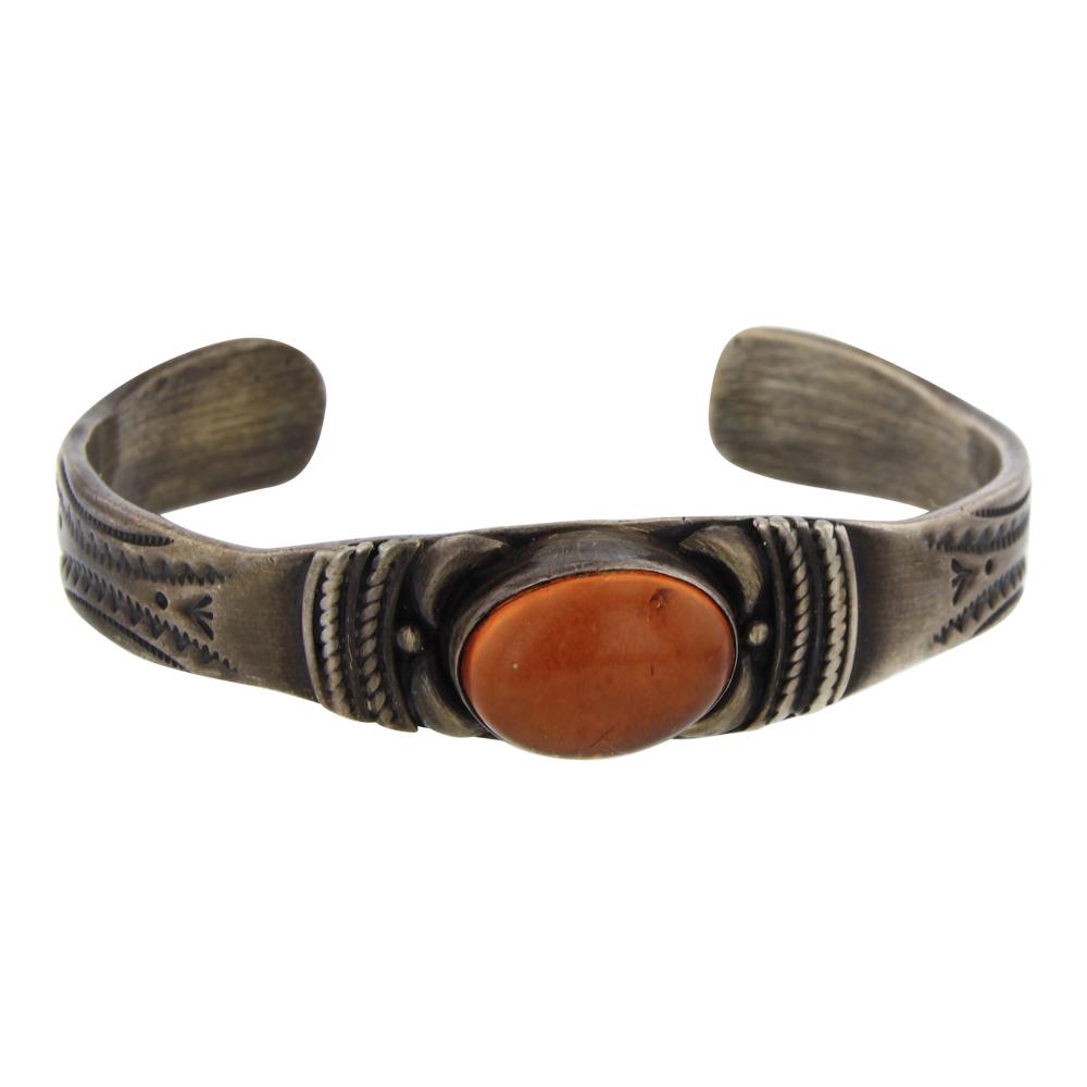 Susie James Vintage Deep Stamp Amber Bracelet (1 of 4)