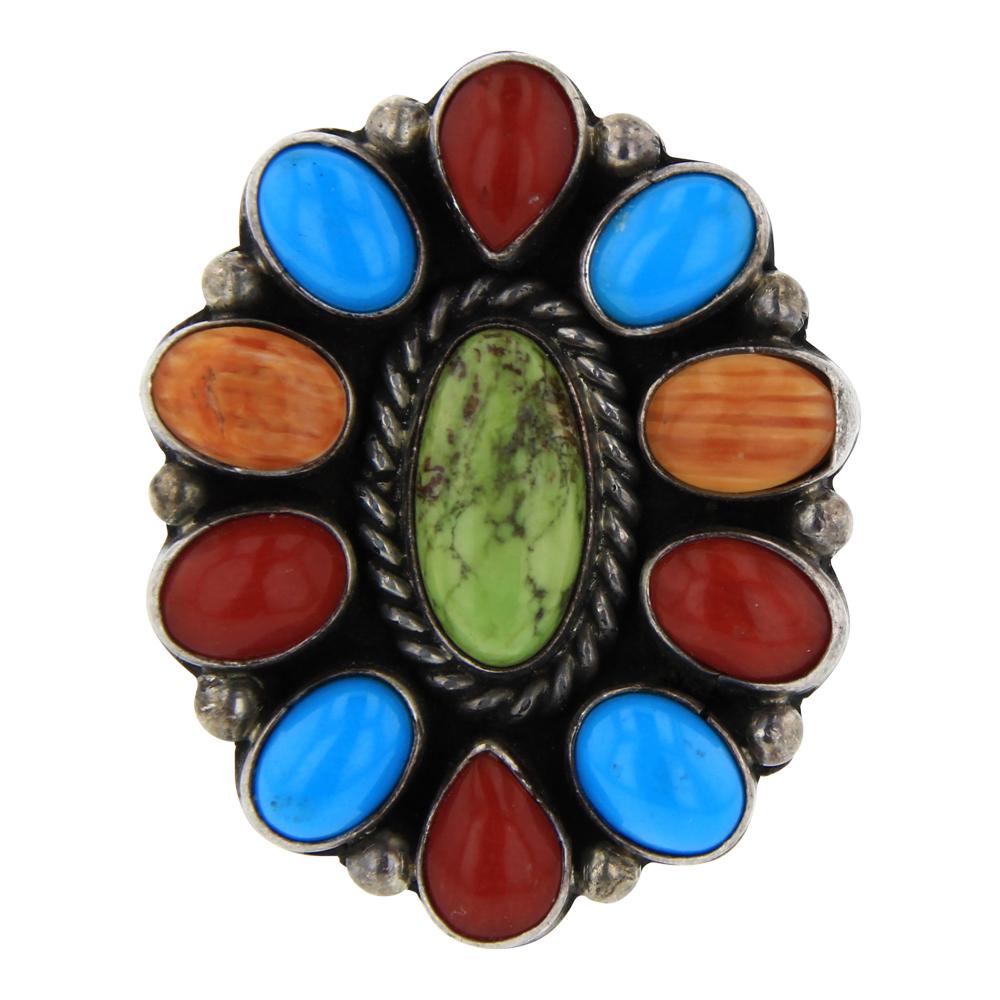 Ray Bennett Mixed Stone Cluster Ring (1 of 4)
