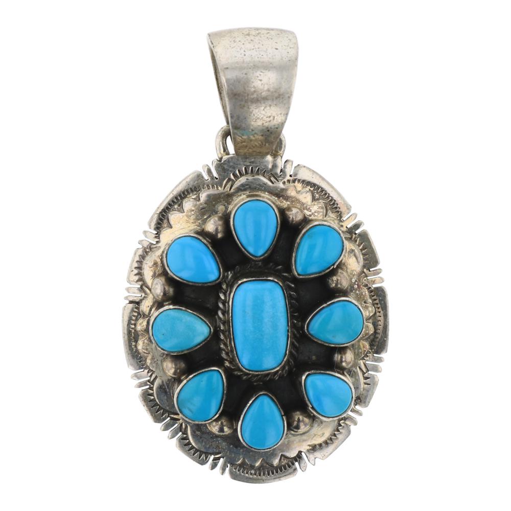 Bobby Johnson Sleeping Beauty Turquoise Cluster Saw (1 of 2)