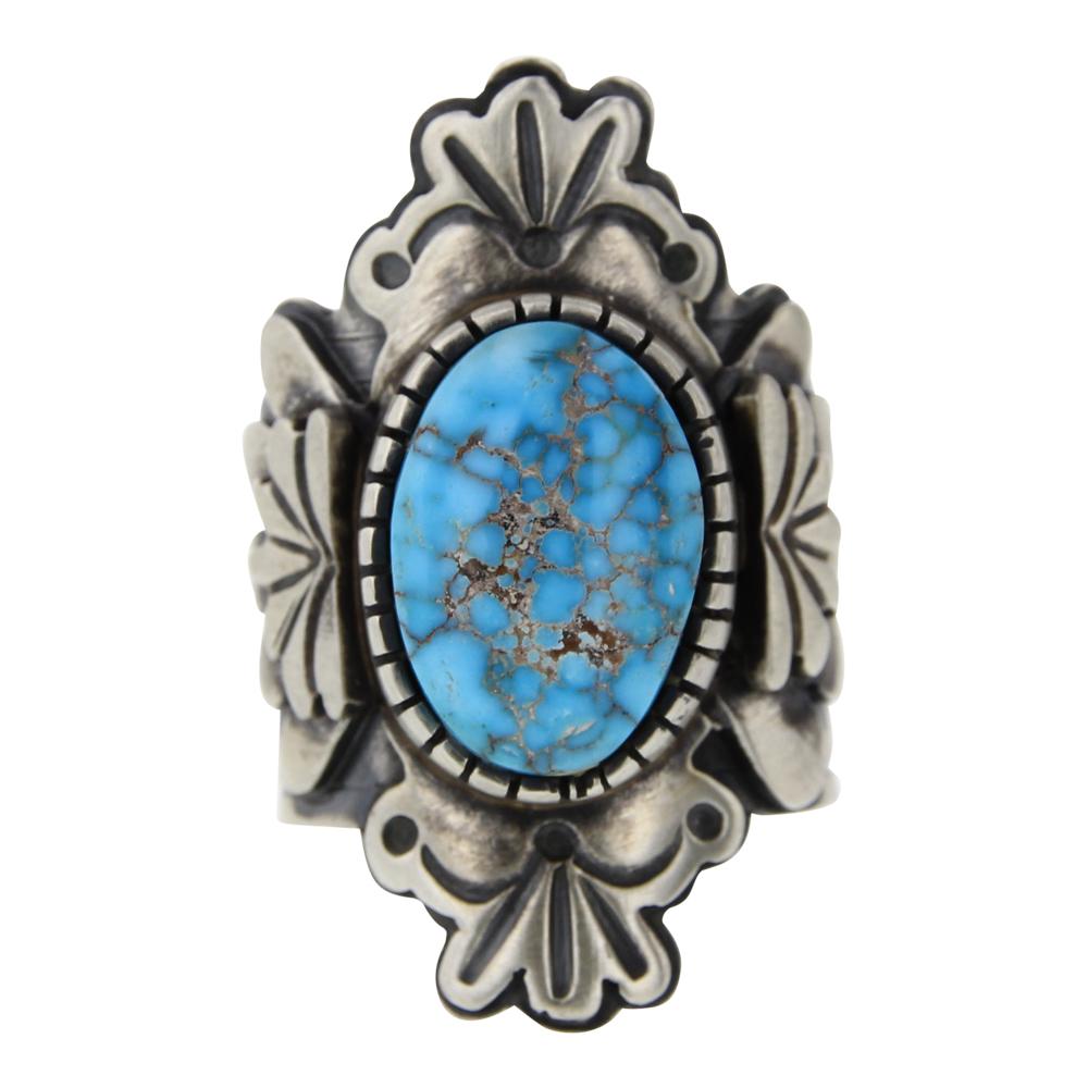 Marita Benally Kingman Turquoise Ring (1 of 4)