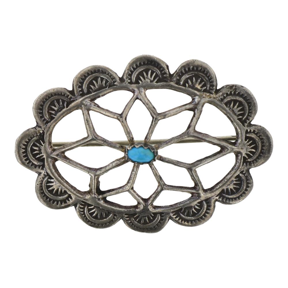 Vintage Turquoise Navajo Pin (1 of 2)