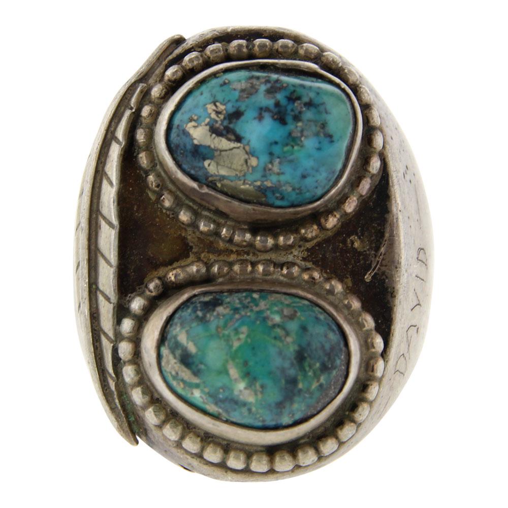 Old Pawn Men's Turquoise Ring (1 of 4)