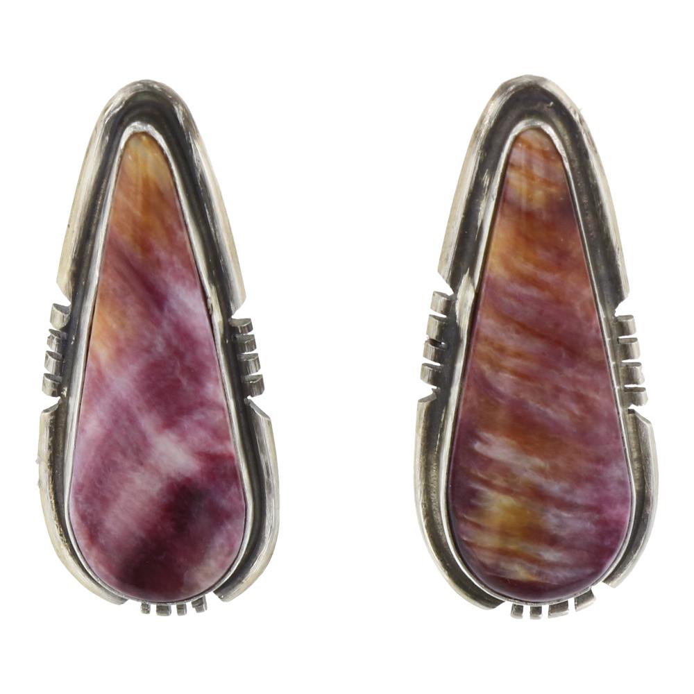 Kathleen Chavez Purple Spiny Oyster Pair Shape Earrings (1 of 2)