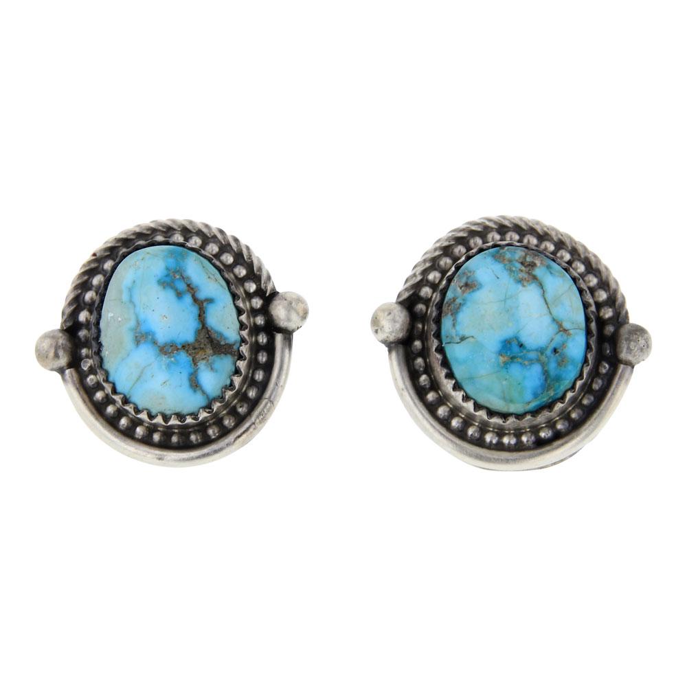 Tricia Smith Water web Kingman Turquoise Earrings (1 of 2)