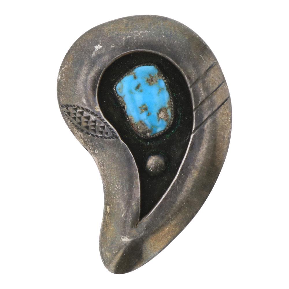 Old Pawn Vintage Turquoise Shadow Box  Pin/Pendant (1 of 2)