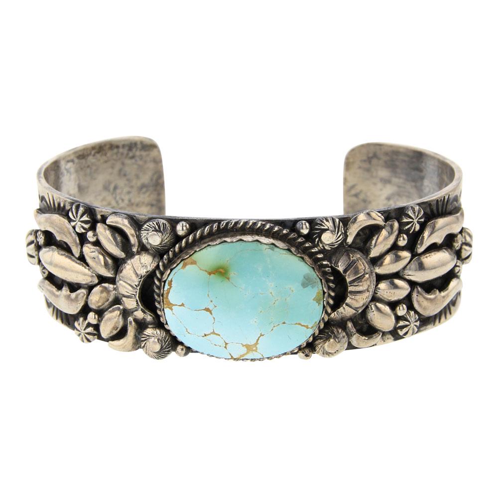 Gilbert Tom Royston Turquoise Navajo bracelet (1 of 4)