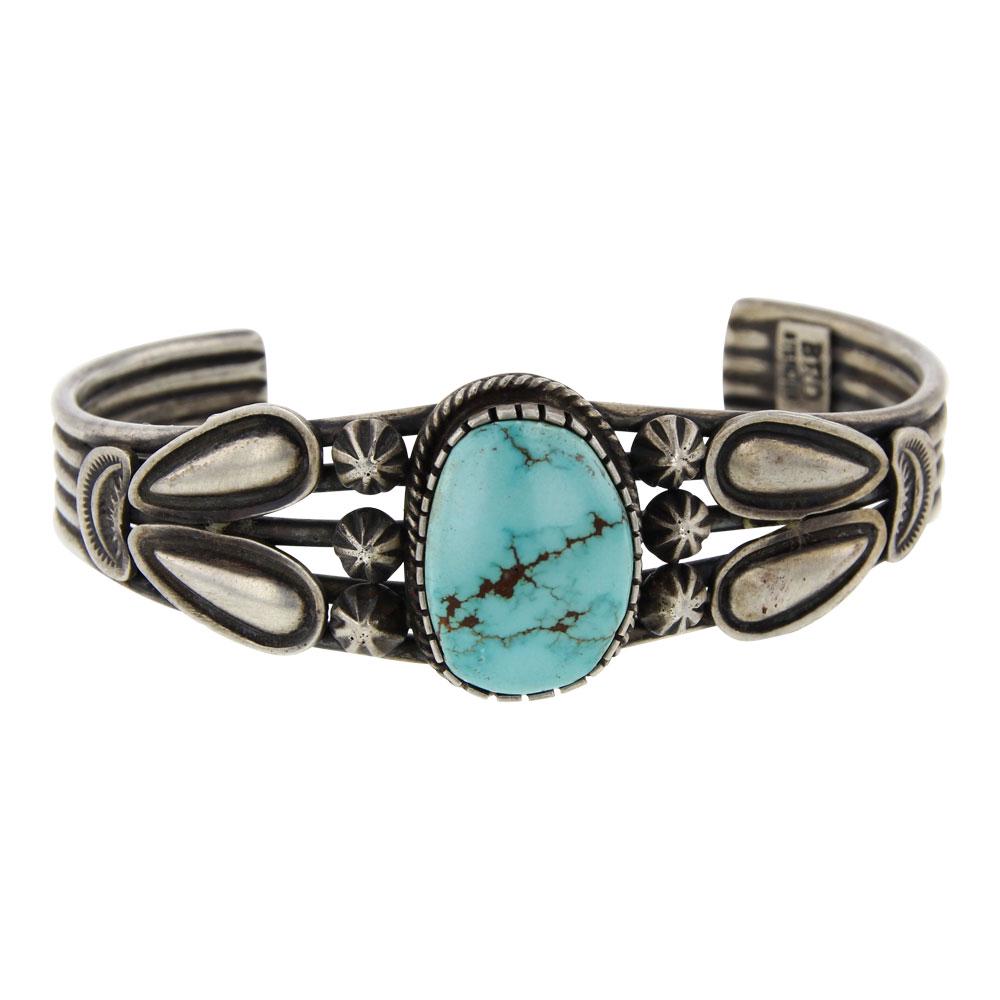 Raymond Beard Godber's Turquoise Bump out Cuff Bracelet (1 of 4)