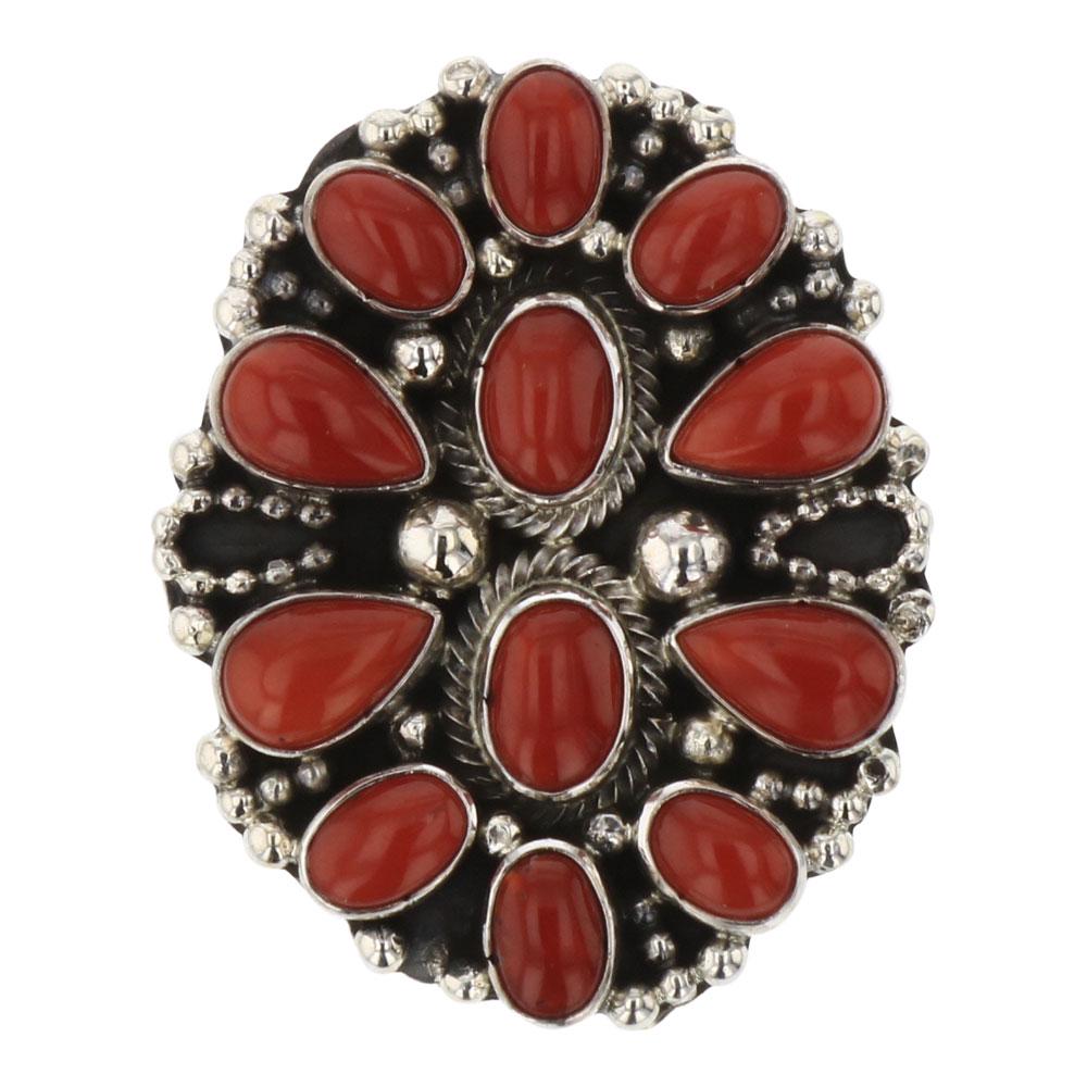 Eleanor Largo Mediterranean Coral Cluster Ring (1 of 3)