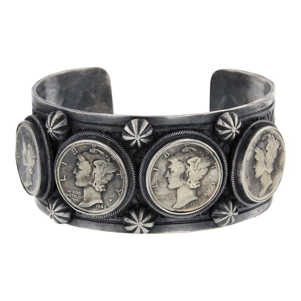 Paul Livingston Old US Coin Currency Mercury Dime Cuff (1 of 5)