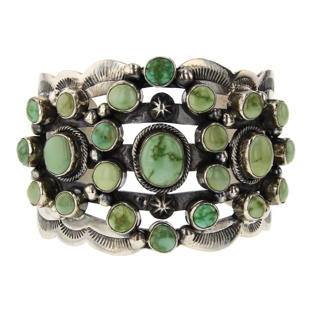 Bobby Johnson Emerald Valley Turquoise Cuff Bracelet (1 of 4)