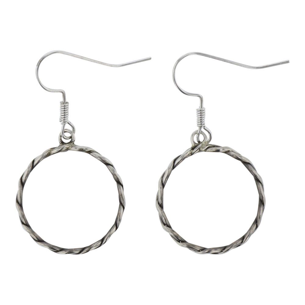 Twist Wire Hoop Earrings (1 of 2)